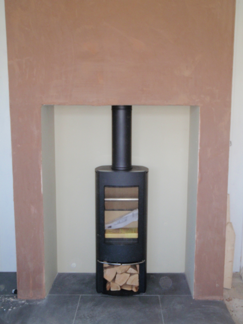 Scan 45 mini in a large fireplace