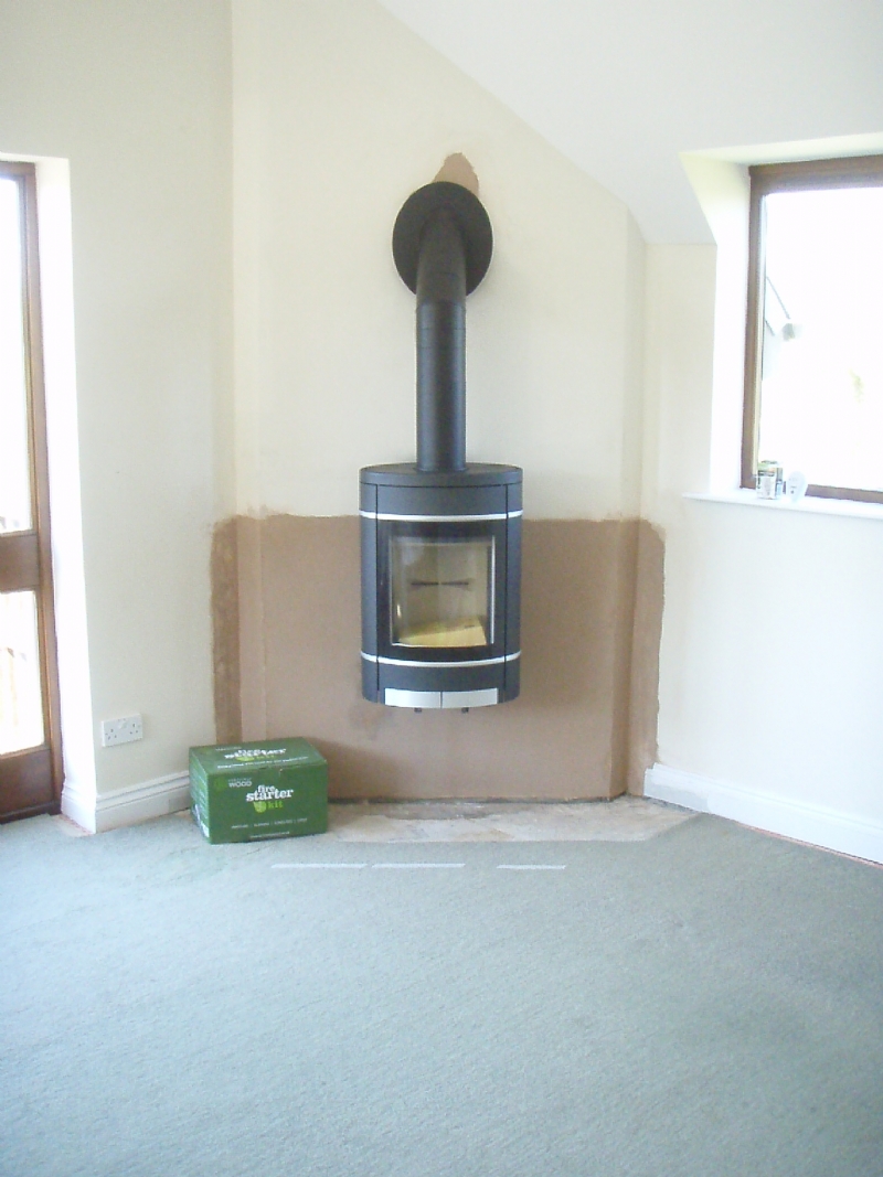 Scan 58 wall hung wood burner