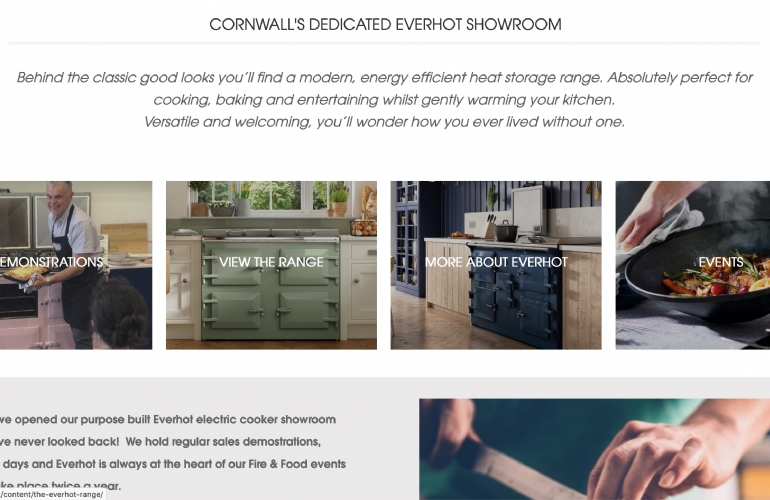 Cornwalls everhot website