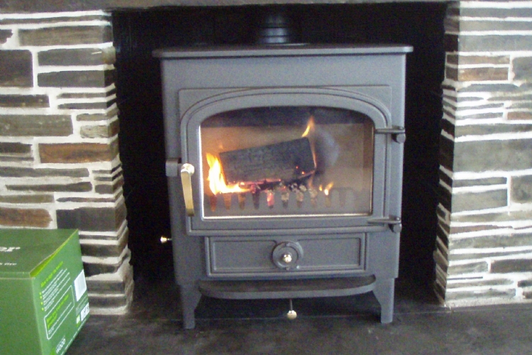 Clearview Vision is a traditional slate fireplace