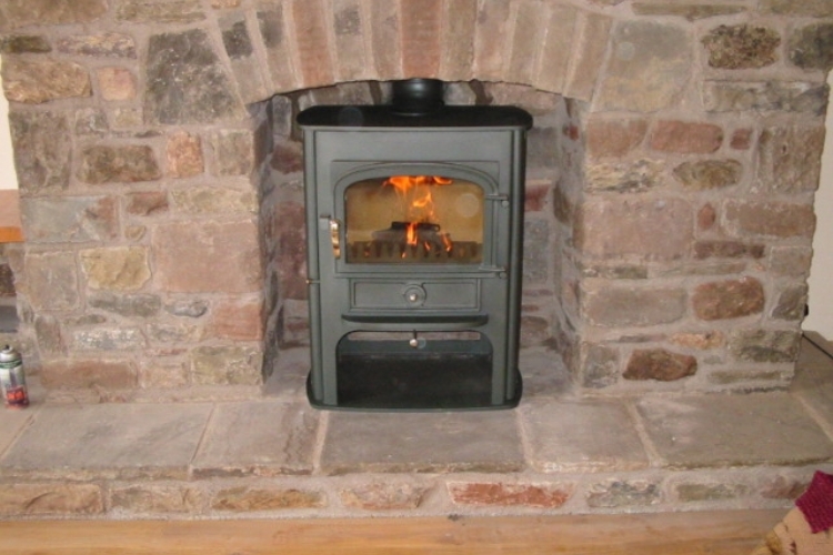 Clearview Solution in a brick fireplace