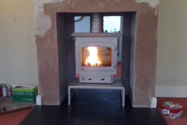 Woodwarm Fireview in white