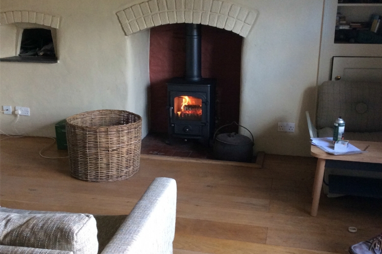 Clearview 400 in a traditional fireplace