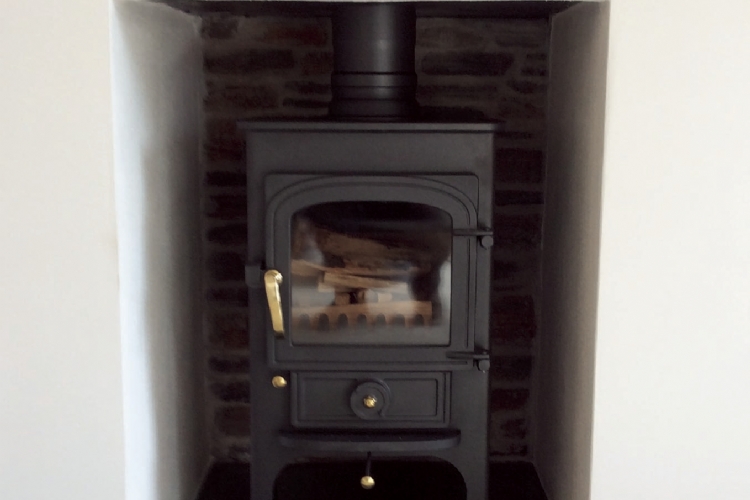 Clearview stove installed in Cornwall