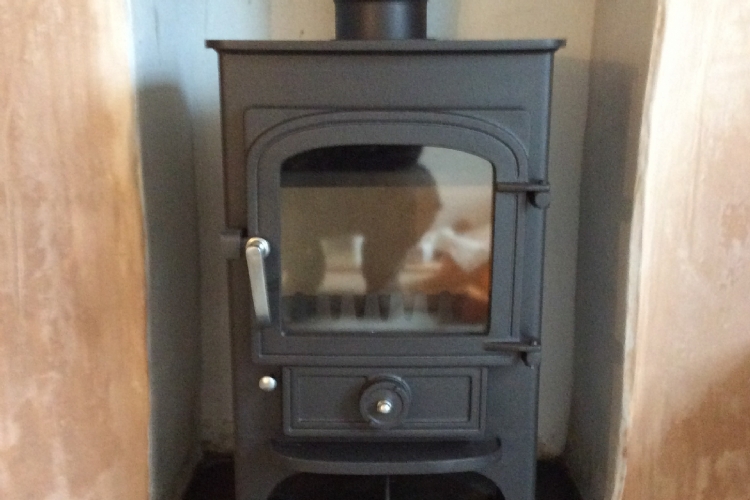 Clearview Pioneer in an old fireplace
