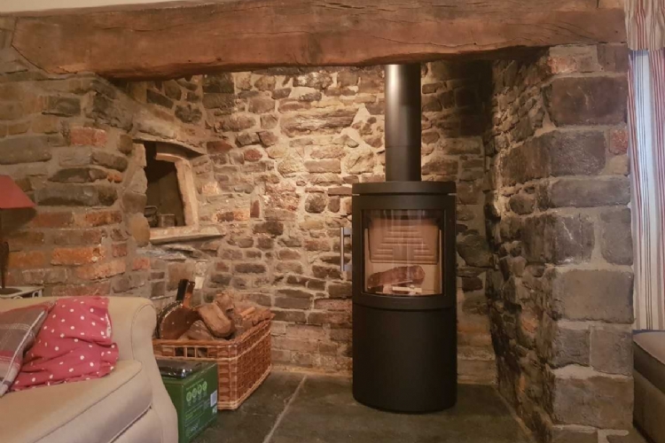 Installing a Hwam woodburner in a Cornish Cottage