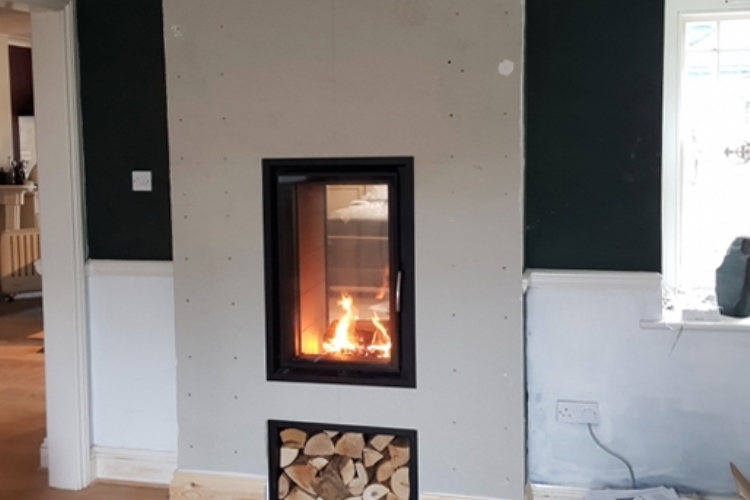 Double sided fire bring heat to both rooms