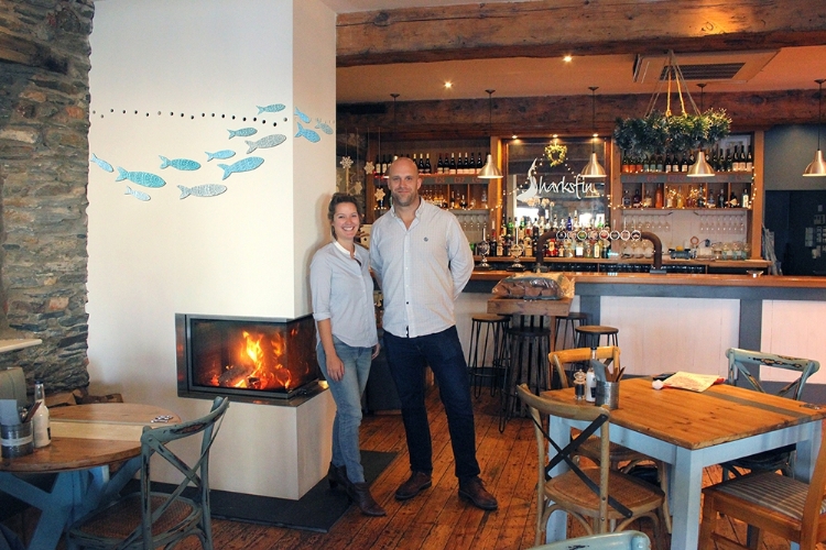 Rais Fireplace for the Sharksfin Restaurant in Mevagissey