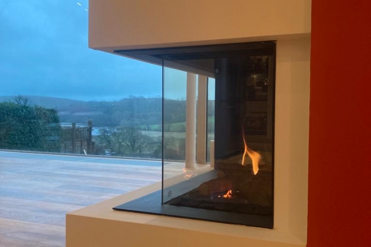 Dru Lugo Three Sided Gas Fire