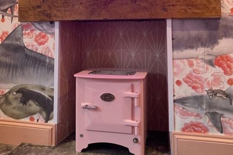 Baby Pink Everhot Stove