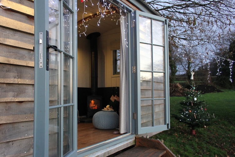 Glamping In A Shepherd Hut At Christmas