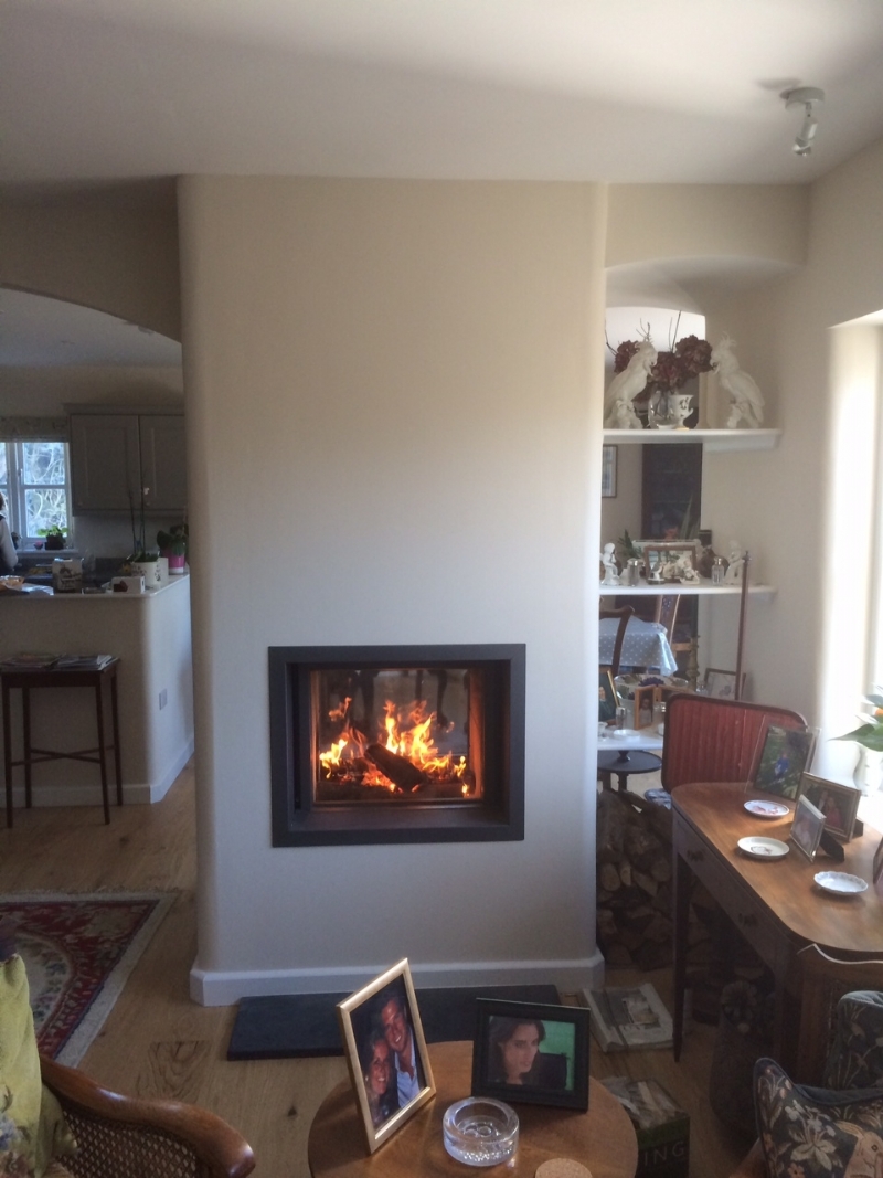 Stuv 21/75 Installation  Woodburner Cornwall Wadebridge Redruth