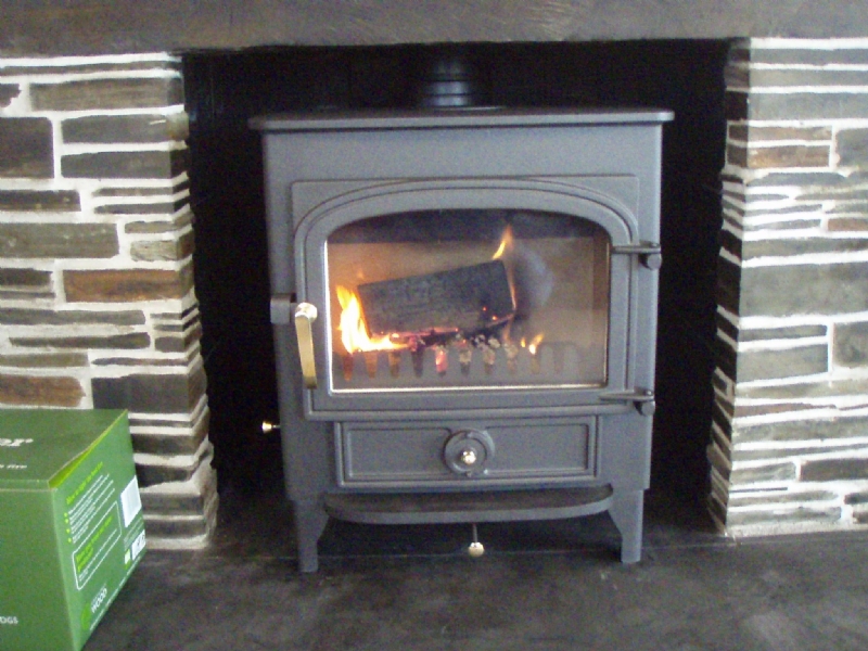 Clearview Vision is a traditional slate fireplace