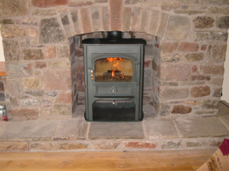Clearview Solution in a brick fireplace