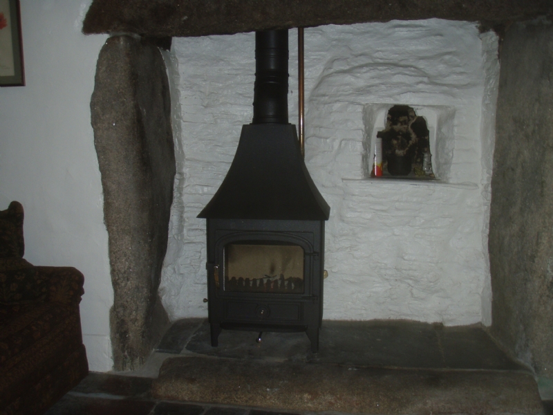 traditional fireplace