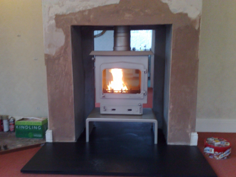 Woodwarm Fireview in white