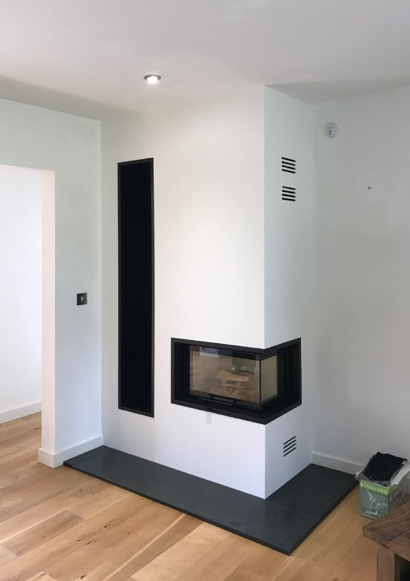 Contura I40 installation in Cornwall