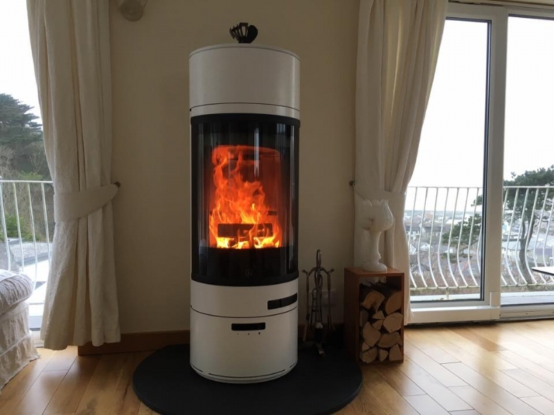 Scan 83 woodburner  installed in Cornwall