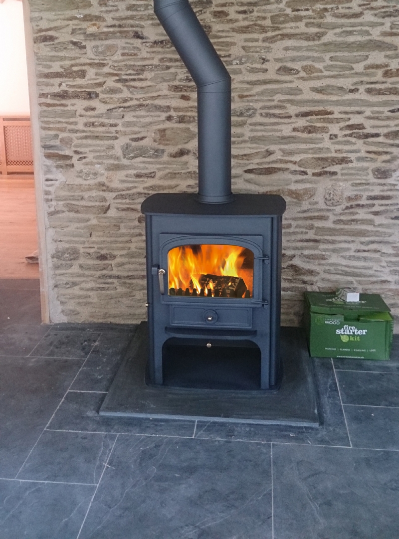 Clearview Solution 500 Installation Woodburner Cornwall Wadebridge Redruth 