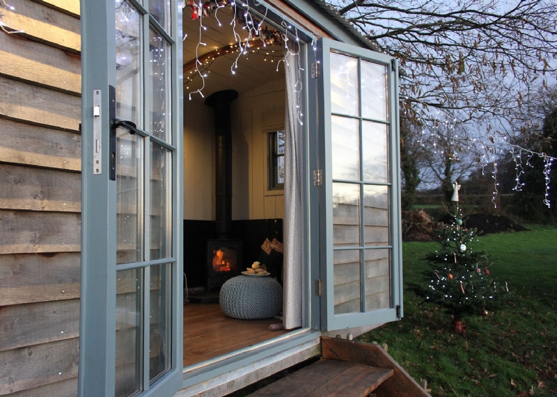 Glamping In A Shepherd Hut At Christmas