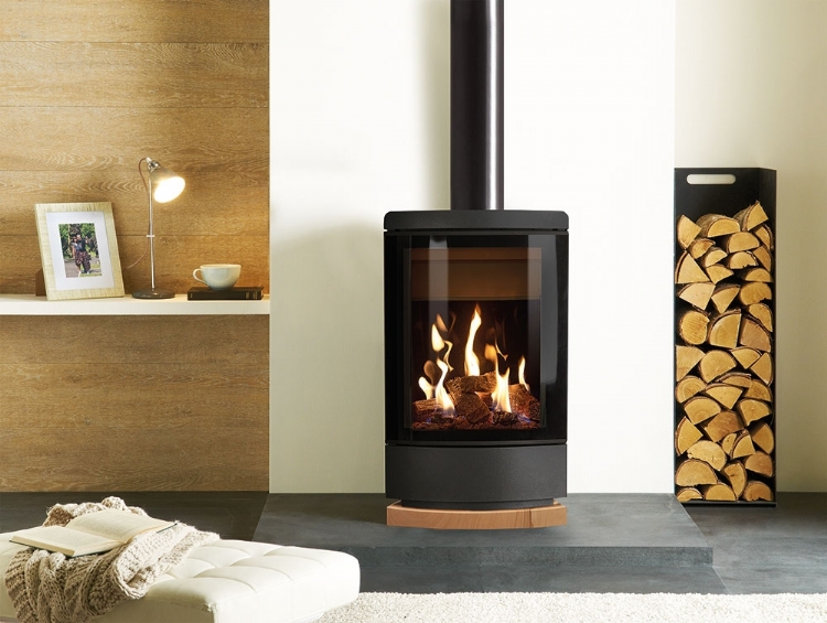 Gazco Loft Gas Fire with wall mounting bracket